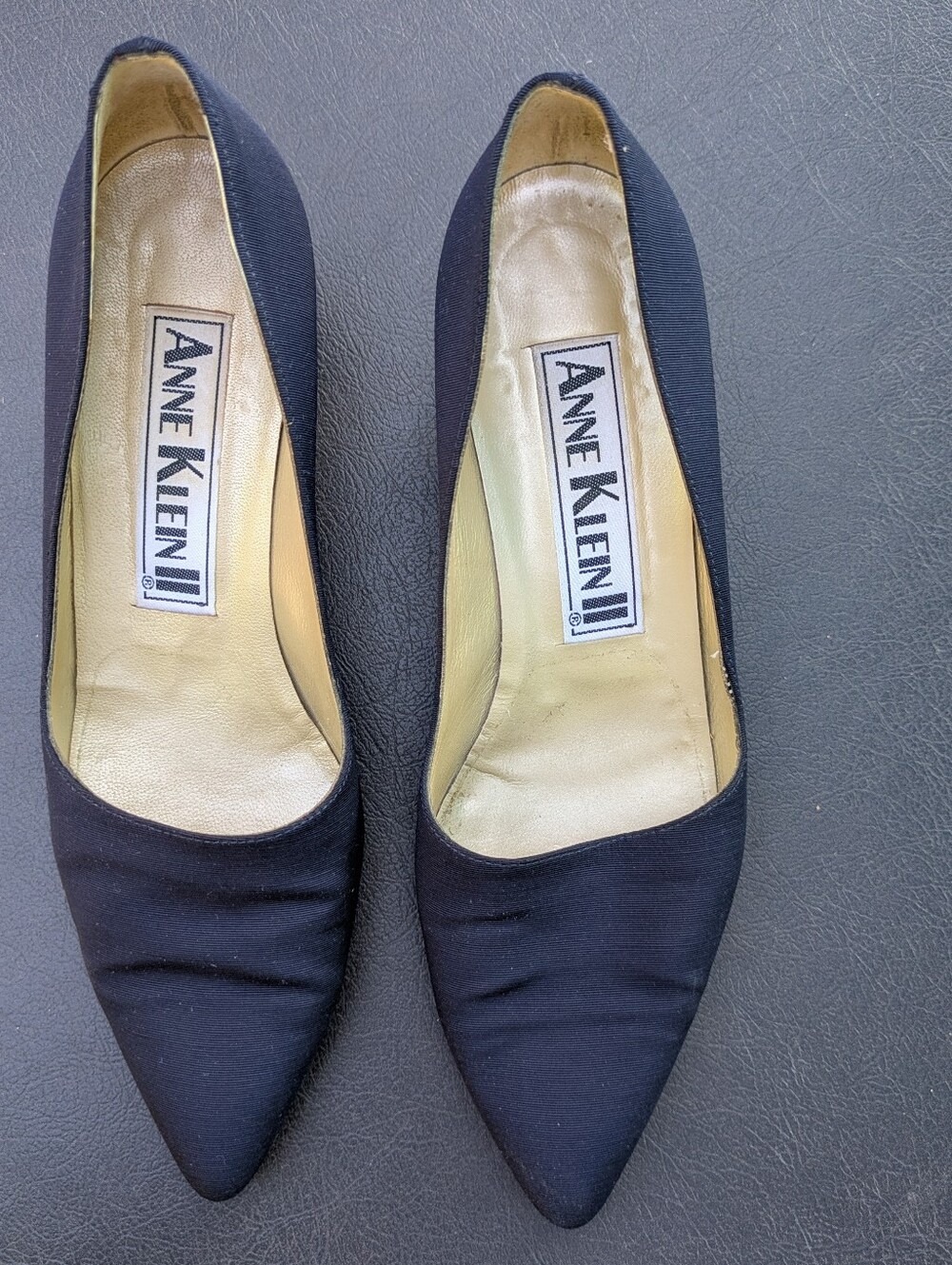 Anne Klein II Navy Pointed-Toe Pumps